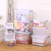 Caja de almacenamiento de plástico al por mayor caja de almacenamiento transparente para juguetes de niños caja de almacenamiento para coche caja de almacenamiento grande engrosada para ropa