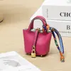 H Mini Cesta de Legumes Bolsa Pingente Pingente de Espelho Retrovisor de Carro Pingente de Chaveiro Fone de Ouvido Criativo Fofo
