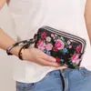 Bolsa de Celular Três Camadas Estampada da Moda, Carteira Longa, Clutch Horizontal, Porta-Moedas Portátil, Bolsa de Mão Que Cabe um Celular Grande