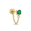 Brincos de Cobre Personalizados Europeus e Americanos Mais Vendidos Tendência da Moda Galvanoplastia a Vácuo Ouro 18K Luxo Leve Zircônia Ornamentos de Orelha Atacado