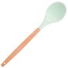 Juego de Cubo de Almacenamiento de 11 Piezas de Utensilios de Cocina de Silicona Verde Fresco con Mangos de Madera de Haya, Juego de Espátulas Antiadherentes para Uso Doméstico