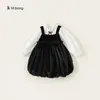 Modelo de Bienestar M Vestido de Primavera y Otoño No Reutilizable para Niñas Vestido Floral Infantil Vestido de Niña Otoño Manga Larga Ropa Infantil Liquidación
