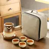 Tetera para Preparar Té para Uso Doméstico, Maceta Cerámica Moderna de Interior para Preparar Té, Tetera Individual para Té de Leche Tostado Yunnan, Tetera con Asa Lateral No Caliente