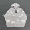 Comercio Exterior Transfronterizo Patrón Nuevo Primavera y Otoño Sudadera con Capucha Estampada Sudadera con Cremallera Holgada Versátil Sudadera Pantalones Deportivos