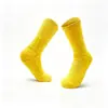Calcetines de baloncesto élite para adultos con suelas gruesas de rizo, calcetines deportivos resistentes al desgaste, calcetines transpirables y cómodos de media pantorrilla, calcetines con estampado de fabricante