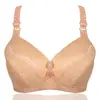 Sujetador de algodón fino de talla grande, sin aros, copa completa para personas con sobrepeso, mm, algodón, ropa interior para mujeres de mediana edad y ancianas, suegra