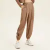Macacão Solto Modelador Ajustado ao Pé Calça Esportiva Yoga Calça de Corrida Feminina Calça de Moletom Fitness ao Ar Livre Calça Casual de Primavera