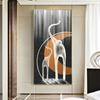 Estilo Nórdico Lujo Ligero Entrada Entrada Pintura Decorativa Moderna Simple Alce Pintura Colgante Sala de Estar Pasillo Pasillo Mural Vertical