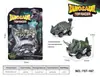 Juguete de motocicleta de dinosaurio para niños transfronterizo, de fricción, todoterreno de simulación, dinosaurio de cuatro ruedas, de fricción, para niños