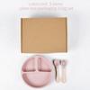 Amazon popular Sanxin crianças de silicone uma face placa divisória placa terno bebê casa três peças suplemento alimentar conjunto