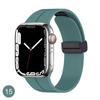 Adequado para iWatch Sports Apple Watch com Fivela Dobrável Pulseira Magnética para Apple Watch Pulseira de Relógio de Silicone Líquido S10