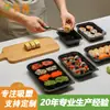 Caixa de Almoço Descartável Caixa de Embalagem de Plástico Caixa de Almoço para Levar Blister Caixa de Almoço PP Rolo de Carne e Carneiro Sushi Caixa de Fast Food
