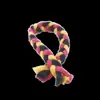 Cuerda Trenzada de Color de Fábrica 6mm Cuerda de Algodón Trenzada de Tres Hilos Pulsera Trenzada Retorcida Tricolor Cuerda Venta Directa de Fábrica Hecho a Mano DIY