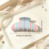 Pinzas de garra a rayas de colores, pinzas para coleta, pinzas de tiburón, accesorios para el cabello, pinzas para el cabello, accesorios populares para el cabello al por mayor del fabricante