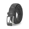 Bestseller transfronterizo: Cinturón elástico para hombre, correa elástica, cinturón tejido, versátil, no requiere agujeros, hebilla de pasador de aleación, lona, superventas en comercio exterior
