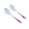 Louça de Melamina Anti-Escaldante e Anti-Queda Plástico Colher Estampada Colher de Sopa Comércio Exterior Colher de Melamina Colher com Decalque Branco