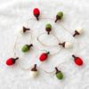 Decorações de Natal Transfronteiriças Guirlanda de Bolas de Bolota de Feltro de Lã Decoração de Natal Pequenos Enfeites Pendurados Decorações para Árvore de Natal Arranjos Festivos