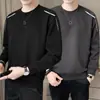 Sudadera Pesada de 300 g para Hombre con Cuello Redondo, Nuevo Producto de Otoño, Corte Holgado, Engrosada, Jersey de Manga Larga, Capa Base Versátil Casual