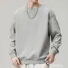 Artículo Caliente Transfronterizo Otoño/Invierno 2026 Sudadera Talla Grande para Hombre Estilo Coreano Casual Cuello Redondo Holgada Versátil Camiseta Base para Hombre