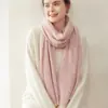 Bufanda 100% cachemira pura, simple y elegante, proporciona calidez y protección contra el frío, de longitud media, suave y amigable con la piel, bufanda grande tejida