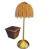 Lámpara de Exterior Tejida de Mimbre Imitación Coreana, Pantalla para Lámpara de Exterior Alimentada por Energía Solar, Lámpara para Patio, B&B, Jardín