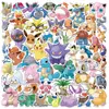 60 Adesivos de Graffiti de Personagens de Desenho Animado de Pokémon Transfronteiriços para Cadernos de Crianças, Adesivos de Recompensa, Decoração de Mesa DIY