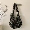 2025 Invierno Nuevo Retro Nicho Bolso Cubo Relleno Cruzado Bolso de Hombro Bolsa de Lona para el Trabajo y Viajes Bolsa para Clase