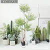 Simulação de Planta Verde Planta em Vaso Grande Bambu Nantian Planta Verde Falsa Decoração Macia Árvore Falsa Árvore de Simulação Decoração de Chão para Sala de Estar Enfeites