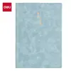 Funda de Piel de Oveja Deli Bp152 para Cuaderno A5 80 Hojas Múltiples Colores Disponibles Piel Suave Cuaderno Engrosado