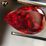 冰花闪耀切工梧州天浩珠宝锆石批发梨形水滴彩色人工宝石首饰配件