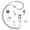 Cordón para teléfono móvil europeo y americano, ajustable, para montañismo, cuerda trenzada, para muñeca y cuello, antipérdida, accesorios al por mayor