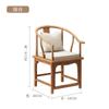 Nova mesa de chá simples de madeira maciça estilo chinês mesa de chá de tronco para casa mesa de chá para recepção de hotel mesa de chá para escritório