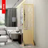 Biombo Vintage de Madera Maciza de Alta Gama para Sala de Estar, Plegable y Móvil, Estilo Chino Nuevo, Entrada Estilo Chino, Decoración de Oficina