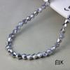 Directo de fábrica 3/4 mm cuentas puntiagudas de diamante cuentas de cristal color galvanizado personalidad accesorios de joyería DIY cuentas sueltas