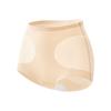 Calzones Delgados Sin Costuras de Cintura Media Cubre Caderas para Mujer Entrepierna de Seda de Morera Transpirables y Cómodos Simples Ligeramente Moldeadores Control de Abdomen Ropa Interior para Mujer