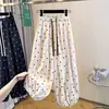 Pantalones bombachos casuales finos de verano de talla grande, holgados, de algodón y lino, con lunares, tipo harén para mujer