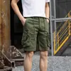 Shorts de Trabalho de Verão An Yang Masculino Multi-Bolsos com Zíper Largos Casuais Calças de Cinco Pontos Esportes ao Ar Livre Marca Tendência Calças de Comprimento Médio