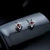 Brincos Cluster de Diamante Cheio de Novo Estilo Transfronteiriços para Homens, Modernos e Versáteis, Brincos de Flor de Íris em Forma de Cruz de Alto Padrão para Mulheres