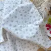 40 Piezas Algodón Impresión Digital Tela de Algodón Nueva Estilo Coreano Pequeño Floral Traje de Pijama Vestido para Niños y Niñas