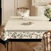 Mantel estilo francés de segunda mano, lavable, resistente a las manchas, lujo ligero, tacto de alta gama, tapete de mesa, paño protector de superficie de mesa, nuevo modelo 2026