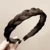 Faixa de Cabelo com Trança Espinha de Peixe para Mulheres, Grampo de Cabelo Trançado, Mecha de Cabelo, Aro de Cabelo, Acessório de Cabelo Trançado para Mulheres, Novo Modelo 2025