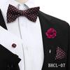 Gravata Borboleta Quadrada de Seda para Negócios Conjunto de 4 Peças Estilo Coreano Masculino Acessórios de Vestimenta para Banquete de Casamento Fábrica de Gravatas de Borboleta Estoque Pronto