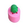 Forma de Bolo DIY Padrão Leitão Forma de Silicone para Fondant Forma de Silicone Líquido