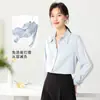[Procesamiento Personalizado] Tops Sueltos y de Moda con Diseño de Nicho, Sensación de Alta Gama, de Manga Larga, Transpirables, Camisas como Nubes