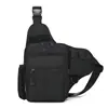 Bolsa táctica de pecho para exteriores, bolsa para señuelos, bolsa versátil casual de gran capacidad para un solo hombro, bolsa cruzada ligera para ciclismo deportivo