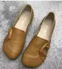 Zapatos planos para mujer sin cordones, punta fina, colección otoño 20256, suela suave, antideslizantes, cómodos, punta profunda, punta cuadrada, planos, zapatos pequeños de piel para mujer