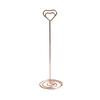 Portatarjetas de lugar romántico para boda transfronteriza, clip vertical para notas, clip metálico creativo con base, clips para etiquetas, clips para mensajes