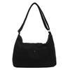 Bolso de Lona de Gran Capacidad Transfronterizo para Mujer 2024 Nuevo Estilo Textil Combinable Bolso Cruzado para Viaje al Trabajo Hombro Estudiante Bolso para Clase