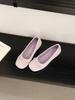 Zapatos de Tacón Bajo con Boca de Barco Franceses para Mujer Otoño 2025 Nuevos Zapatos Planos de Suela Elegantes con Aumento Interior Zapatos de Ballet Zapatos Mary Jane