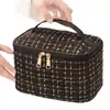 Bolsa de Maquiagem Pequena Estilo Coreano Fragrância Suave, Bolsa de Armazenamento Portátil de Grande Capacidade, Necessaire Portátil, Bolsa Multifuncional para Armazenamento de Cosméticos